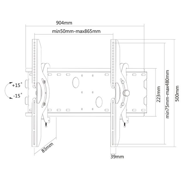 Стойка Neomounts by NewStar Flat Screen Wall Mount (tiltable)