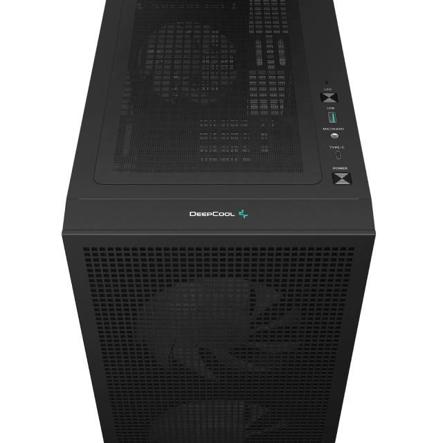 Кутия DeepCool CH360 DIGITAL, Middle Tower, 1x USB 3.0, 1x USB 3.1 Type-C, 1x HD Audio, microATX / Mini-ITX