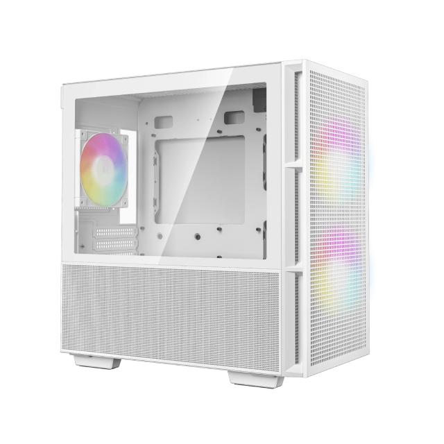 Кутия DeepCool CH360 White, Middle Tower, 1x USB 3.0, 1x USB 3.1 Type-C, 1x HD Audio, microATX / Mini-ITX