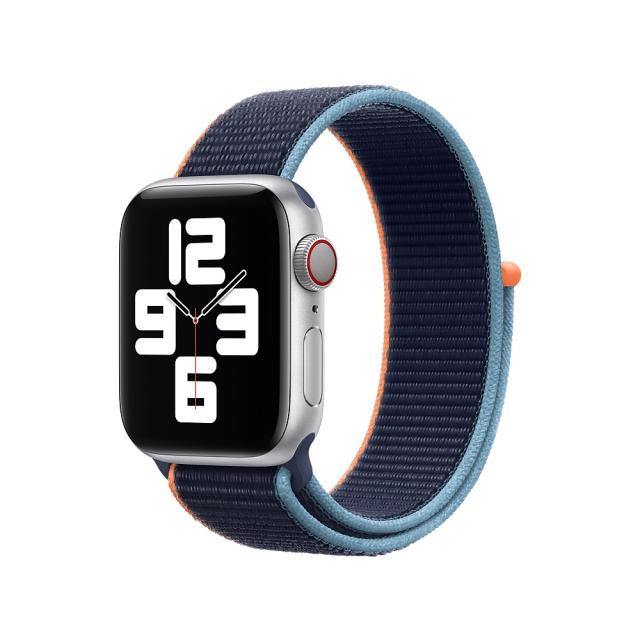 Каишка за часовник Apple Watch 40mm Band: Deep Navy Sport Loop (Seasonal Fall 2020)