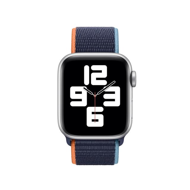Каишка за часовник Apple Watch 40mm Band: Deep Navy Sport Loop (Seasonal Fall 2020)