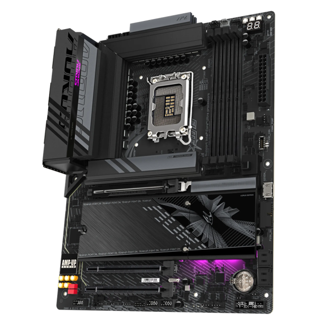 Дънна платка GIGABYTE Z890 AORUS ELITE WIFI7, LGA1851, 4x DDR5, PCIe 5.0, 4x M.2 NVMe, 4x SATA 6Gb/s, Wi-Fi 7, BLUETOOTH 5.4, DP, ATX