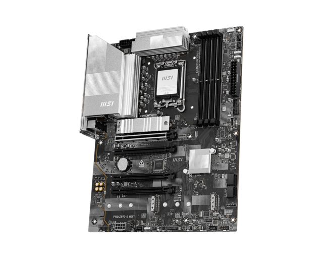 Дънна платка MSI PRO Z890-S WIFI, LGA1851, 4x DDR5, PCIe 5.0, 3x M.2 NVMe, 4x SATA 6G, 1x HDMI, 1x DP, 1x Type-C DisplayPort, Wi-Fi 7, ATX