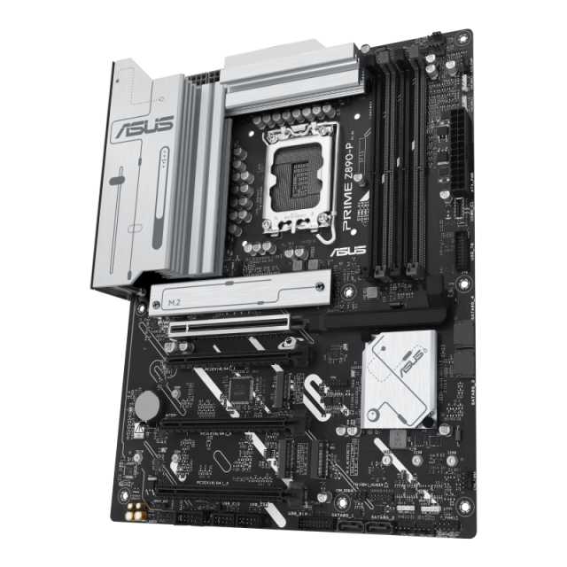 Дънна платка ASUS PRIME Z890-P, LGA1851, 4x DDR5, PCIe 5.0, 4x M.2 NVMe, 4x SATA 6G, 1x HDMI, 1x DisplayPort, ATX