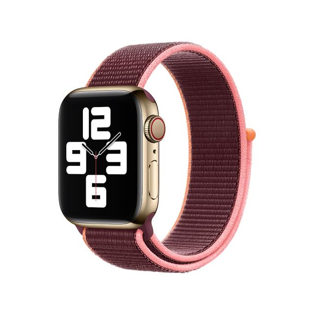 Каишка за часовник Apple Watch 40mm Band: Plum Sport Loop (Seasonal Fall 2020)