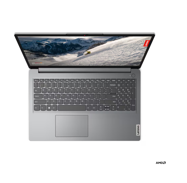 Лаптоп Lenovo IdeaPad 1 15ALC7, AMD Ryzen 5 5625U 6C (2.3/4.3GHz, 16MB Cache), 15.6" (39.62cm) Full HD ТN Anti-Glare Display, AMD Radeon RX Vega 7, 12GB DDR4, 512 GBSSD, Free DOS