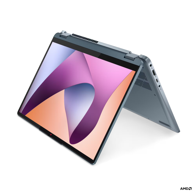 Лаптоп Lenovo IdeaPad Flex 5 14ABR8, AMD Ryzen 7 7730U 8C (2.0/4.5GHz, 16MB Cache), 14" (35.56 cm) WUXGA IPS 300nits Glossy Touch Display, AMD Radeon RX Vega 8, 16GB LPDDR4x, 512GB SSD, Windows 11 Home