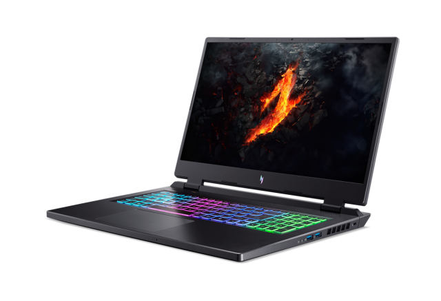 Лаптоп Acer Nitro 17 AN17-42-R8QC, AMD Ryzen 9 8945HS 8C (4.0/5.2 GHz, 16MB Cache), 17.3" (43.94cm) QHD IPS 240Hz Anti-Glare Display, NVIDIA GF RTX 4070 8GB, 16GB DDR5, 1TB SSD, HDMI, Free DOS