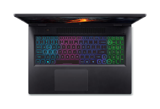 Лаптоп Acer Nitro 17 AN17-42-R8QC, AMD Ryzen 9 8945HS 8C (4.0/5.2 GHz, 16MB Cache), 17.3" (43.94cm) QHD IPS 240Hz Anti-Glare Display, NVIDIA GF RTX 4070 8GB, 16GB DDR5, 1TB SSD, HDMI, Free DOS