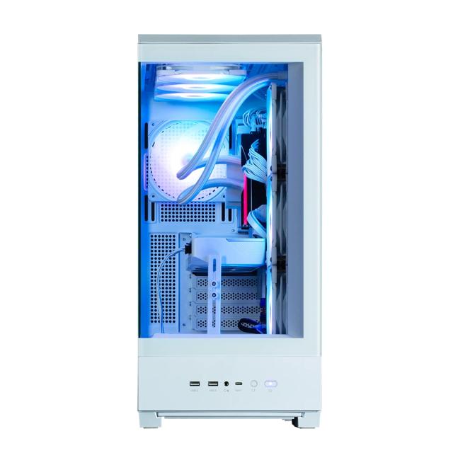 Кутия Zalman P50 DS White, Middle Tower, Tempered Glass, 1 x USB 3.1 Type-C, 2 x USB 3.0, HD Audio x 1, ATX / mATX / Mini-ITX