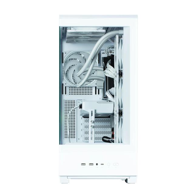 Кутия Zalman P50 DS White, Middle Tower, Tempered Glass, 1 x USB 3.1 Type-C, 2 x USB 3.0, HD Audio x 1, ATX / mATX / Mini-ITX