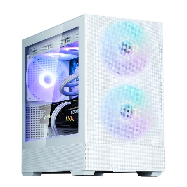 Кутия Zalman P30 AIR White, Mini Tower, Tempered Glass, 1 x USB 3.1 Type-C, 1 x USB 3.0, HD Audio x 1, mATX / Mini-ITX