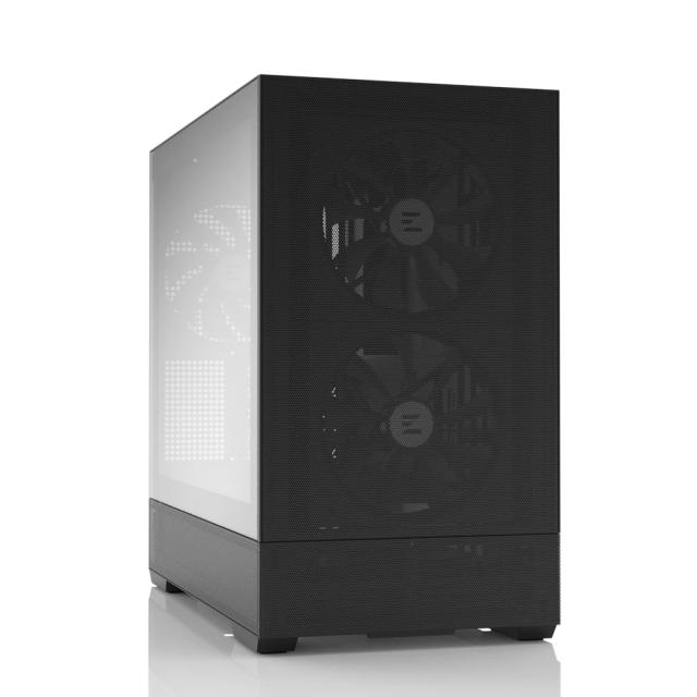 Кутия Zalman P30 AIR Black, Mini Tower, Tempered Glass, 1 x USB 3.1 Type-C, 1 x USB 3.0, HD Audio x 1, mATX / Mini-ITX