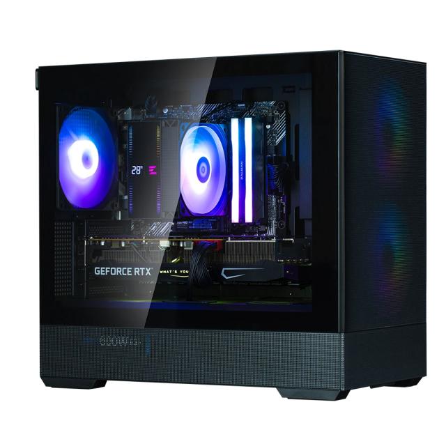 Кутия Zalman P30 AIR Black, Mini Tower, Tempered Glass, 1 x USB 3.1 Type-C, 1 x USB 3.0, HD Audio x 1, mATX / Mini-ITX