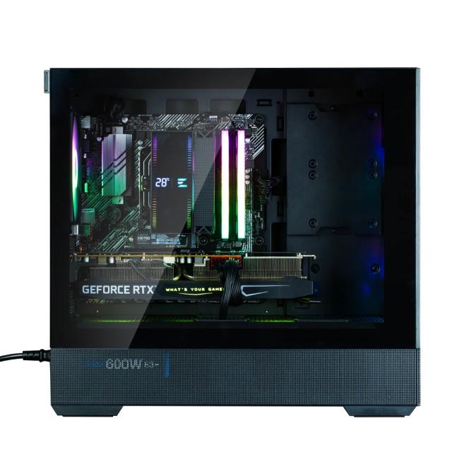 Кутия Zalman P30 AIR Black, Mini Tower, Tempered Glass, 1 x USB 3.1 Type-C, 1 x USB 3.0, HD Audio x 1, mATX / Mini-ITX