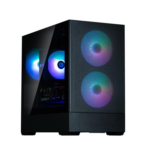 Кутия Zalman P30 AIR Black, Mini Tower, Tempered Glass, 1 x USB 3.1 Type-C, 1 x USB 3.0, HD Audio x 1, mATX / Mini-ITX