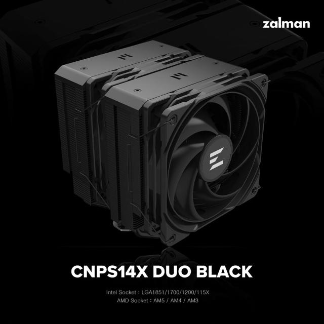 Охладител за процесор Zalman CPU Cooler CNPS14X DUO Black, LGA1851/AM5