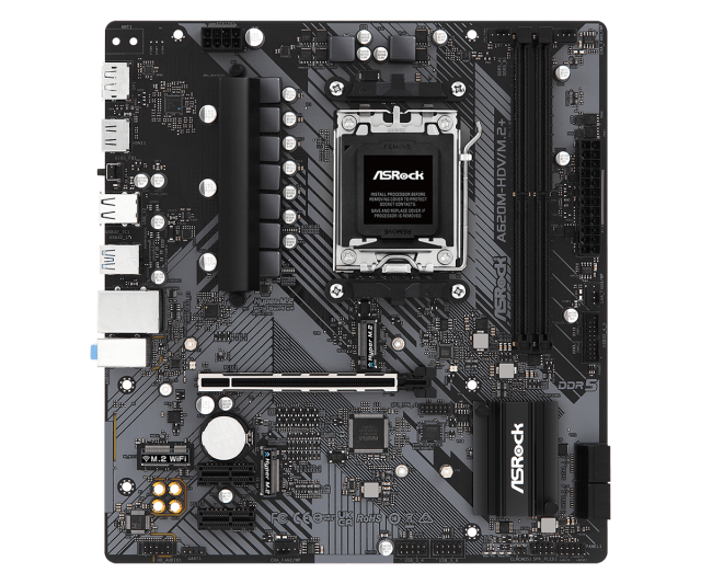 Дънна платка ASRock A620M-HDV/M.2+, A620, AM5, 2x DDR5, PCIe 4.0, 2x M.2, 4x SATA 6Gb/s, HDMI, DP, Micro ATX