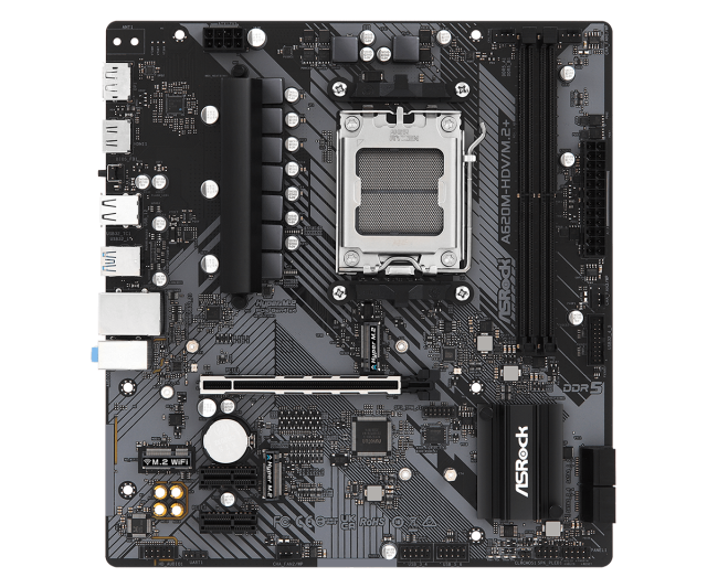 Дънна платка ASRock A620M-HDV/M.2+, A620, AM5, 2x DDR5, PCIe 4.0, 2x M.2, 4x SATA 6Gb/s, HDMI, DP, Micro ATX