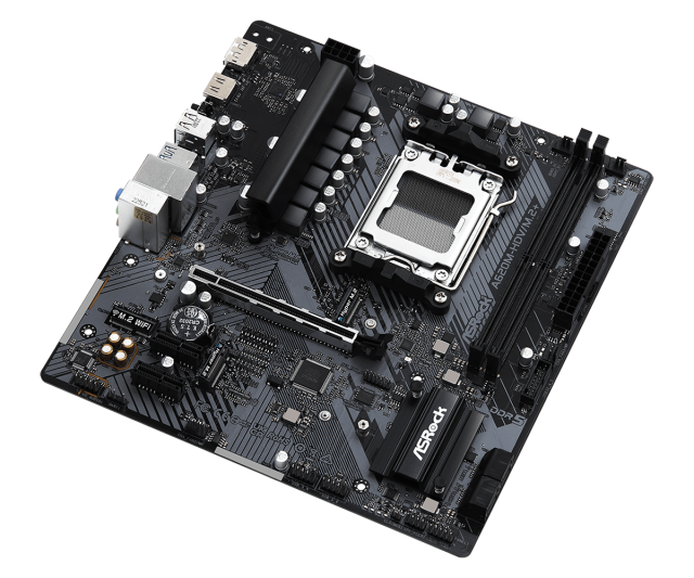 Дънна платка ASRock A620M-HDV/M.2+, A620, AM5, 2x DDR5, PCIe 4.0, 2x M.2, 4x SATA 6Gb/s, HDMI, DP, Micro ATX