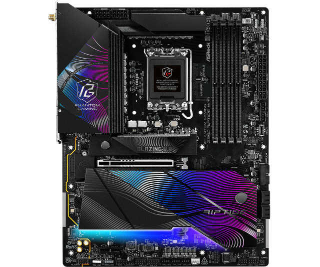 Дънна платка ASRock Z890 RIPTIDE WIFI, LGA1851, 4 x DDR5, PCIe 5.0, 1 x Blazing M.2 NVMe, 4 x Hyper M.2 NVMe, 4 x SATA3 6.0 Gb/s, Wi-Fi 7, Bluetooth 5.4, HDMI, ATX