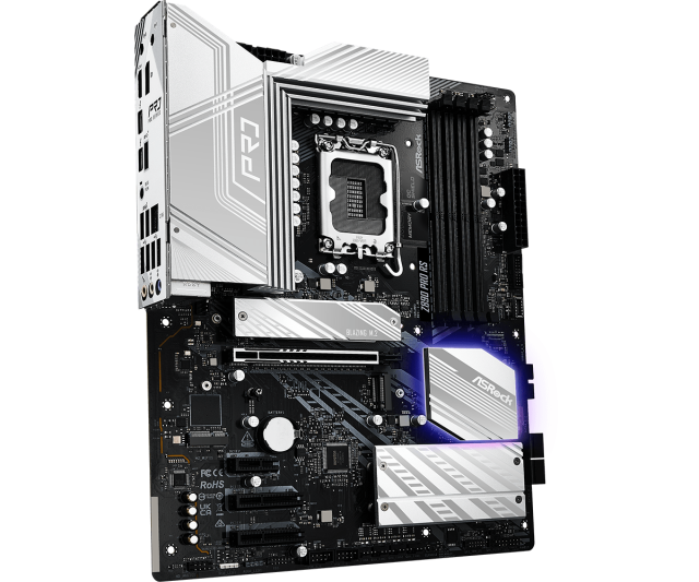 Дънна платка ASRock Z890 Pro RS, LGA1851, 4 x DDR5, PCIe 5.0, 1 x Blazing M.2 NVMe, 3 x Hyper M.2 NVMe, 4 x SATA3 6.0 Gb/s, HDMI, DP, ATX