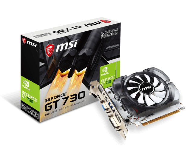 Видео карта MSI NVIDIA GeForce GT 730 2GB, 128-bits, VGA, DVI, HDMI