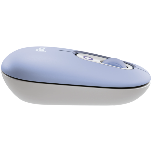 Комплект клавиатура и мишка Logitech POP Icon Combo Lilac & Off White, 4 програмируеми клавиша, US International подредба, лилава