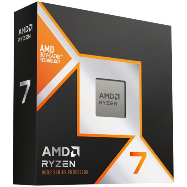 Процесор AMD RYZEN 7 9800X3D 6C (4.7 / 5.2 GHz, 8MB Cache), 120W, AM5, BOX, без охлаждане