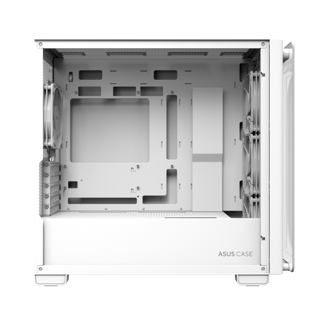 Кутия ASUS A23 PLUS TG White, Middle Tower, 2 x USB 3.2 Gen1, 1 x USB 3.2 Gen2 Type C, Micro-ATX Mini-ITX