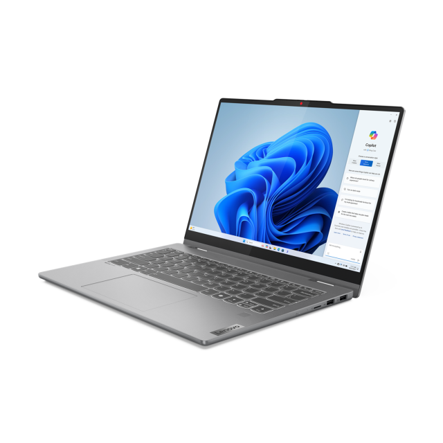 Лаптоп Lenovo IdeaPad 5 2-in-1 14IRH9, Intel Core i5-13420H 8C (2.1/4.6GHz, 12MB Cache), 14" (35.56cm) WUXGA IPS Glare Touchscreen Display, 16GB LPDDR5X, 512GB SSD NVMe, 2x USB 3.2 Gen 2 Type-C, HDMI, Windows 11 Home