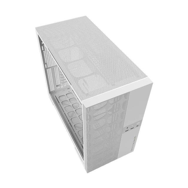 Кутия Geometric Future Model 5 Vent White, Middle Tower, 1 x USB 3.2 Gen 2 Type-C, 2 x USB 3.0, HD Audio x 1, EATX / ATX / mATX / Mini-ITX