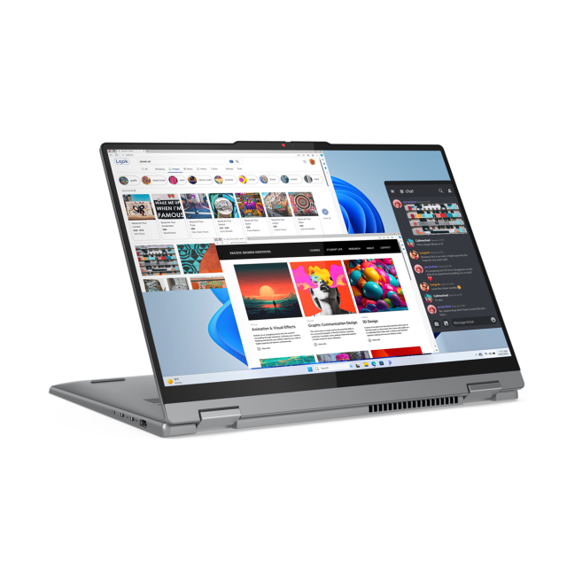 Лаптоп Lenovo IdeaPad 5 2-in-1 16IRU9, Intel Core 7 150U 10C (1.8/5.4 GHz, 12MB Cache),16" (40.64cm) 2К OLED 400nits Glare Touchscreen Display, 16GB LPDDR5X, 1TB SSD NVMe, 2x USB 3.2 Gen 2 Type-C, HDMI, Windows 11 Home