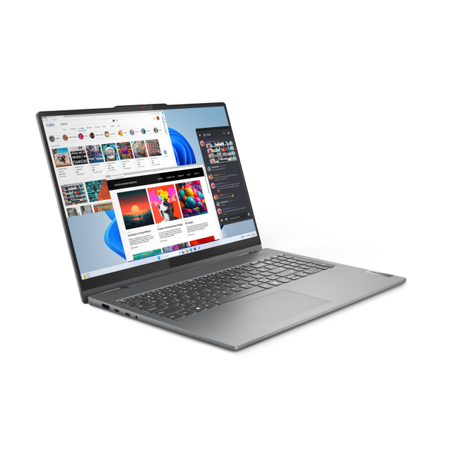 Лаптоп Lenovo IdeaPad 5 2-in-1 16IRU9, Intel Core 7 150U 10C (1.8/5.4 GHz, 12MB Cache),16" (40.64cm) 2К OLED 400nits Glare Touchscreen Display, 16GB LPDDR5X, 1TB SSD NVMe, 2x USB 3.2 Gen 2 Type-C, HDMI, Windows 11 Home