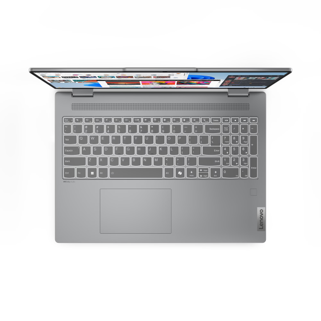 Лаптоп Lenovo IdeaPad 5 2-in-1 16IRU9, Intel Core 7 150U 10C (1.8/5.4 GHz, 12MB Cache),16" (40.64cm) 2К OLED 400nits Glare Touchscreen Display, 16GB LPDDR5X, 1TB SSD NVMe, 2x USB 3.2 Gen 2 Type-C, HDMI, Windows 11 Home