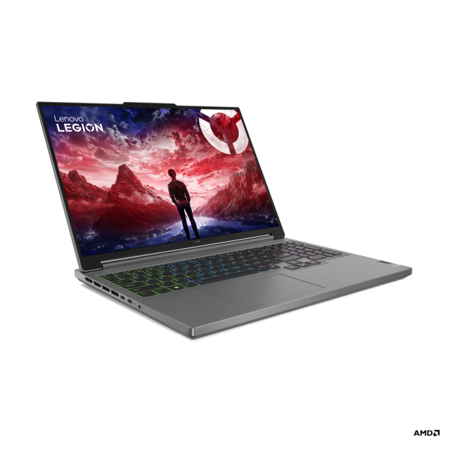 Лаптоп Lenovo Legion Slim 5 16AHP9, MD Ryzen 7 8845HS 8C (3.8/5.1 GHz, 16MB Cache), 16" (40.64cm) WQXGA IPS 165Hz Anti-Glare Display, NVIDIA GF RTX 4070 8GB, 32GB DDR5, 1TB SSD NVMe, 2x USB 3.2 Gen 2 Type-C, HDMI, Free DOS