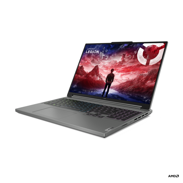 Лаптоп Lenovo Legion Slim 5 16AHP9, MD Ryzen 7 8845HS 8C (3.8/5.1 GHz, 16MB Cache), 16" (40.64cm) WQXGA IPS 165Hz Anti-Glare Display, NVIDIA GF RTX 4070 8GB, 32GB DDR5, 1TB SSD NVMe, 2x USB 3.2 Gen 2 Type-C, HDMI, Free DOS