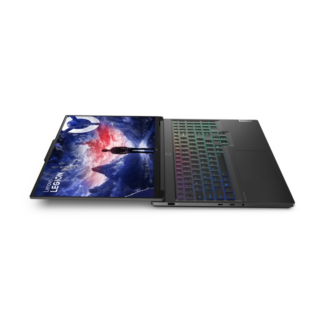 Лаптоп Lenovo Legion 7 16IRX9, Intel Core i7-14700HX 20C (2.1/5.5GHz, 33MB Cache), 16" (40.64cm) 3.2K IPS 165Hz Anti-Glare Display, NVIDIA GF RTX 4070 8GB, 32GB DDR5, 1TB SSD NVMe, 2x USB 3.2 Type-C, 1x Thunderbolt 4, HDMI, Free DOS