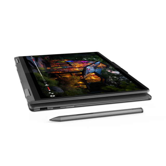 Лаптоп Lenovo Yoga 7 2-in-1 14IML9, Intel Core Ultra 5 125U 12C (1.3/4.3GHz, 16MB Cache), 14" (35.56cm) WUXGA IPS Glare Touchscreen Display, 16GB LPDDR5X, 1TB SSD NVMe, 2x Thunderbolt 4, HDMI, Windows 11 Home