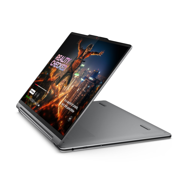 Лаптоп Lenovo Yoga 9 2-in-1 14IMH9, Intel Core Ultra 7 155H 16C 1.4/4.8GHz, 24MB Cache), 14" (35.56cm) 4K/UHD OLED Glare 400nits Touch Display, 32GB LPDDR5X, 1TB SSD NVMe, 2x Thunderbolt 4, Windows 11 Home