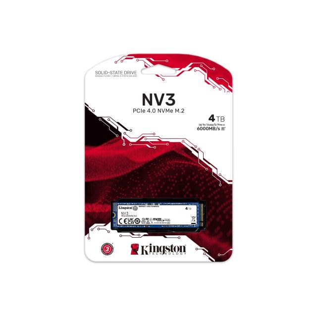 KINGSTON SSD 4TB NV3 M.2 2280 PCIe 4.0 NVMe