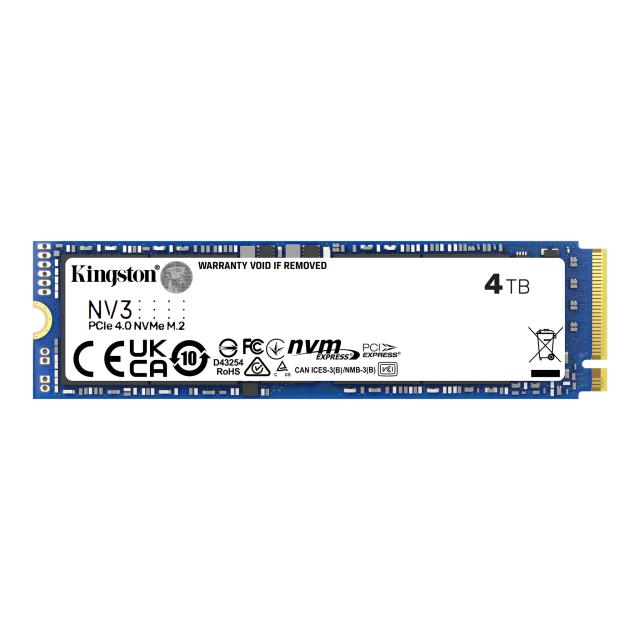 KINGSTON SSD 4TB NV3 M.2 2280 PCIe 4.0 NVMe