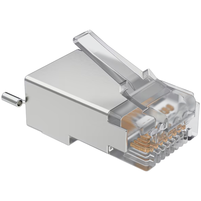 Конектори Shielded RJ45, Cat5E, F/UTP, екранирани, 100бр.