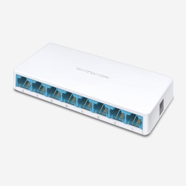 Суич Mercusys MS108, 100Mbps, 8-Port 10/100Mbps Ethernet ports