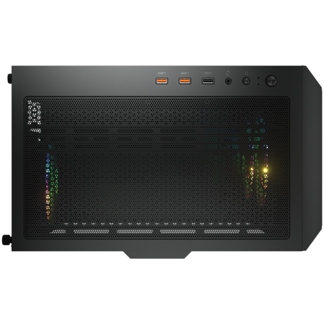 Кутия COUGAR Airface RGB Black, Mid Tower, USB 3.0 x 2, USB 2.0 x 1, Mic x 1 / Audio x 1, Mini ITX / Micro ATX / ATX / CEB / *E-ATX