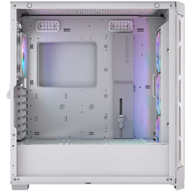 Кутия COUGAR Duoface Pro RGB White, Mid Tower, USB Type-C x 1, USB 3.0 x 2, USB 2.0 x 1, Mic x 1 / Audio x 1, Mini ITX / Micro ATX / ATX / CEB / E-ATX