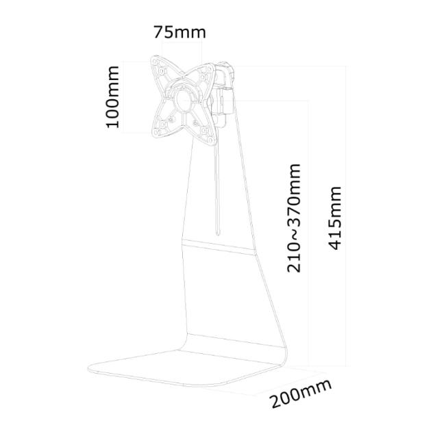 Стойка Neomounts by NewStar Flat Screen Desk Mount (stand)