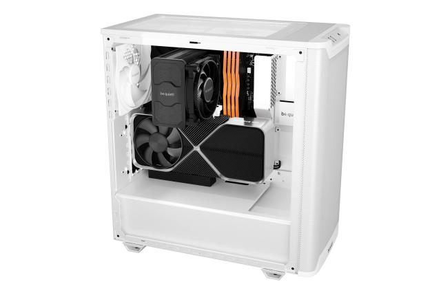 Кутия be quiet! Pure Base 501 Airflow Window White, Middle Tower, 1 x USB 3.2 Gen 2 Type-C, 2 x USB 3.2 Type A, HD Audio x 1, Mini-ITX / mATX / ATX, бяла