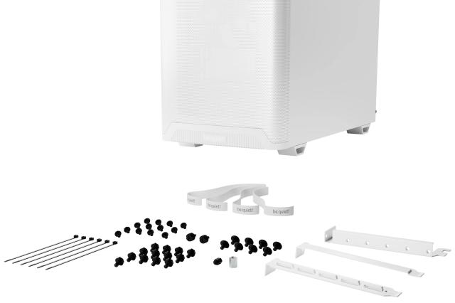 Кутия be quiet! Pure Base 501 Airflow Window White, Middle Tower, 1 x USB 3.2 Gen 2 Type-C, 2 x USB 3.2 Type A, HD Audio x 1, Mini-ITX / mATX / ATX, бяла