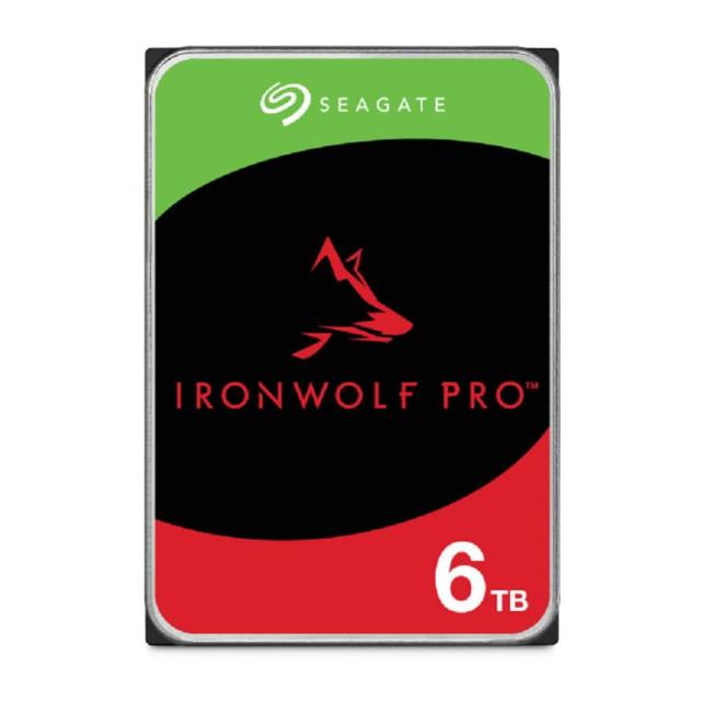  Твърд диск SEAGATE IronWolf Pro 6TB, SATA 6GB/s, 7200 rpm, 256MB кеш, 3.5" (8.89 cm)